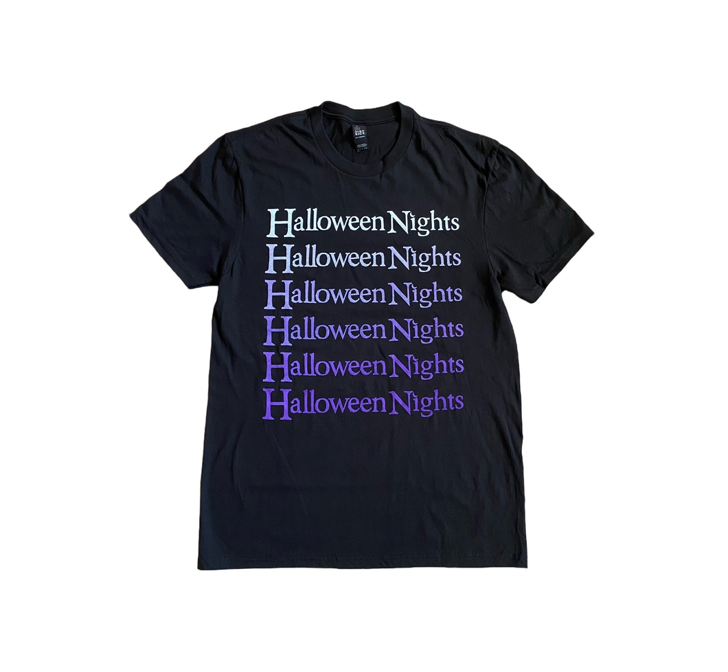 Halloween Nights Purple Logo T-Shirt